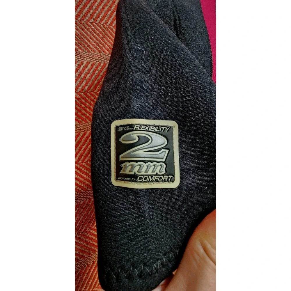 YAMAHA Wetsuit Women's Sz‎ M NEOPRENE Shorty Wet Suit Surf Ocean Swim Black EUC